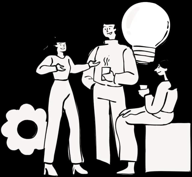lavoratori che prendono il caffè